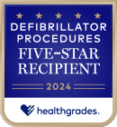 Healthgrades - Defibrillator Five Star Recipient