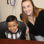 Four-year-old Aden Supe has regained his health thanks to a kidney from Samantha Donnelly, an RWJUH employee.