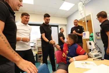 FIFA President Gianni Infantino & Legends Visit Newark Beth