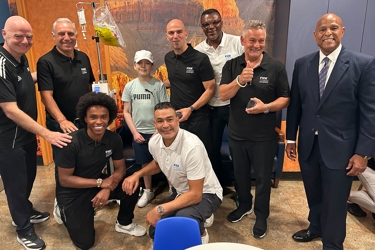 FIFA President Gianni Infantino & Legends Visit Newark Beth