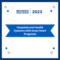 Becker's Healthcare Great Heart Programs Badge 2023