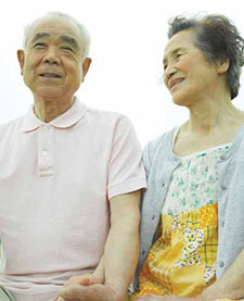 older asian couple