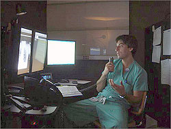 Medical Resident At Computer