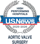 US News Aortic Valve Surgery 2024-2025 Emblem