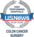 US News and World Report High Performing Hospitals for Colon Cancer Surgery