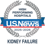 US News and World Report High Performing Hospital - Kidney Failure