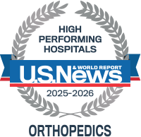 US News and World Report High Performing Hospital - Orthopedics