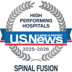 US News and World Report High Performing Hospital - Spinal Fusion