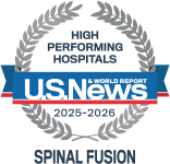 US News and World Report High Performing Hospitals for Spinal Fusion