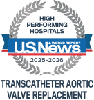 US News and World Report High Performing Hospital - Transcatheter Aortic Valve Replacement