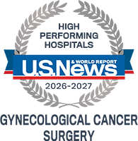 US News and World Report High Performing Hospital - Gynecological Cancer Surgery