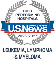 US News and World Report High Performing Hospital - Leukemia, Lymphoma & Myeloma