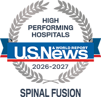 US News and World Report High Performing Hospital - Spinal Fusion