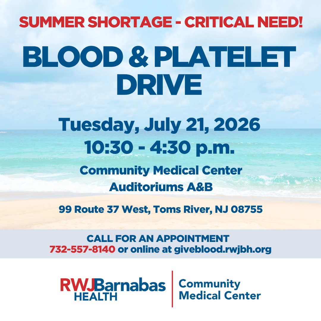 Blood and Platelet Drive - Community Medical Center