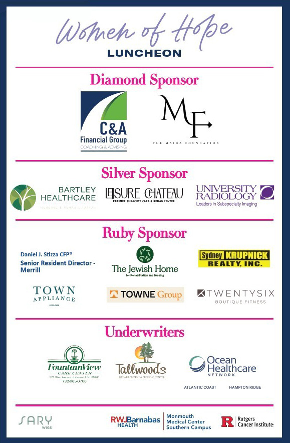 Women of Hope Luncheon Sponsors