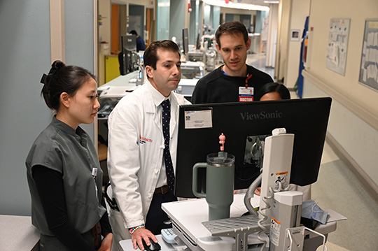 Dr. Nahass and clinical staff at RWJUH
