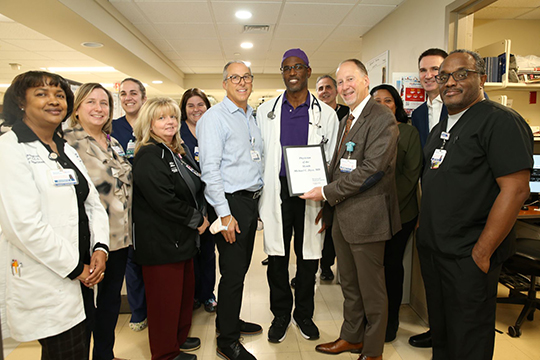  Emergency Medicine physician Michael Dyce, M.D., has been named MMC Physician of the Month for November.