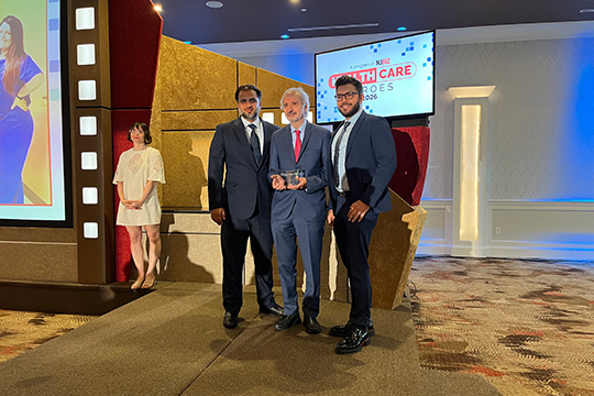 ECT receiving award
