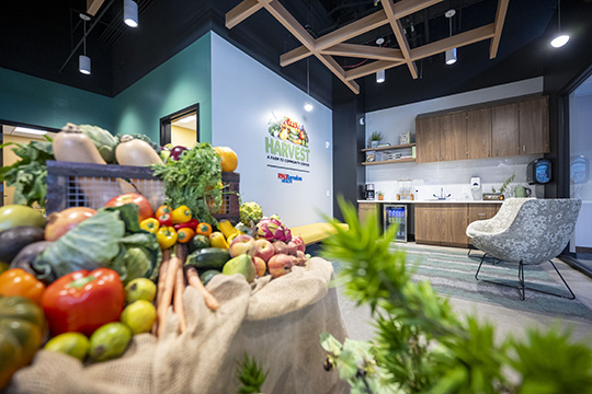 The entryway of Harvest: Farm to Community Center
