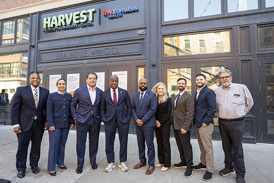 RWJBarnabas Health leadership joins community partners and state and local officials for the grand opening of Harvest