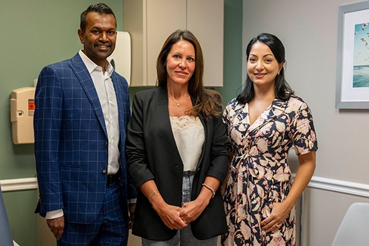 Dr. Kohli and Lisa Craven