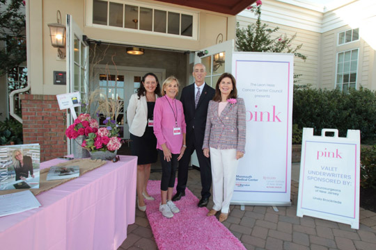 Welcoming attendees to the 2021 Pink event at the Navesink Country Club 