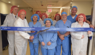 ribbon cutting ceremony for new operating rooms at Clara Maass Medical Center