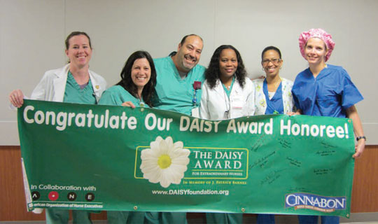 One of the first DAISY Award presentations at RWJBarnabas Health, in 2012, showcased how the honor uplifts relationships not only between nurses and patients but also between colleagues.