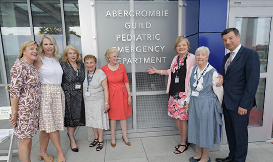 Unveiling of the new Abercrombie Guild Pediatric Emergency Department