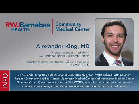 Dr. King Discusses the Importance of Mammograms