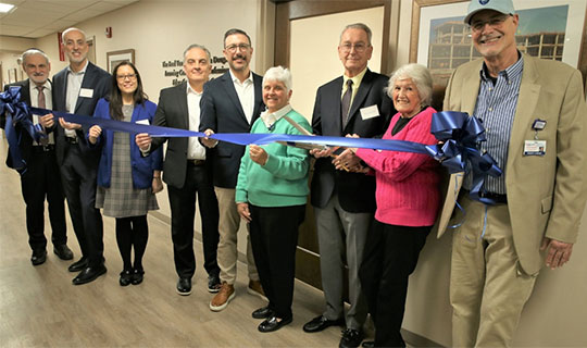 ribbon-cutting for the Fred Van Looy & Barbara Dougherty Learning Center