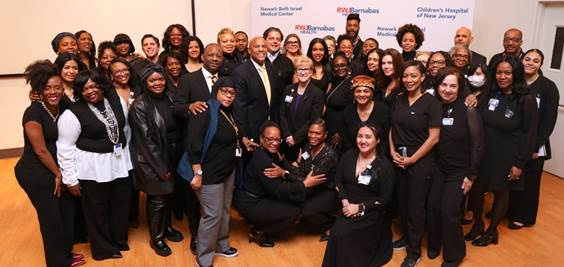 Employees and visitors Wear Black in Support of Black History Month Solidarity Day at Newark Beth Israel Medical Center and Children’s Hospital of New Jersey