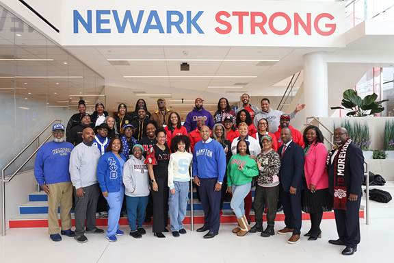 Newark Beth Israel Medical Center and Children’s Hospital of New Jersey President and Chief Executive Officer Darrell K. Terry, Sr., joined alumni and supporters of Historically Black Colleges and Universities and members of Divine Nine sororities and fraternities to celebrate HBCU/Divine Nine Spirit Day at Newark Beth Israel Medical Center