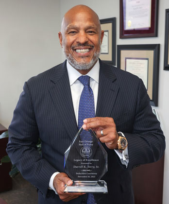Darrell K. Terry, Sr., President and CEO, Newark Beth Israel Medical Center and Children’s Hospital of New Jersey receives is inducted into the East Orange Hall of Fame