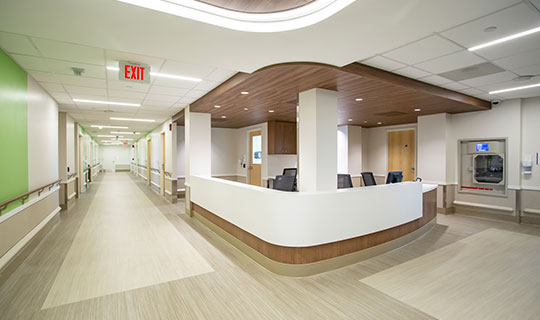 photo from the new Newark Beth Israel Medical Center Geriatric Unit hallway