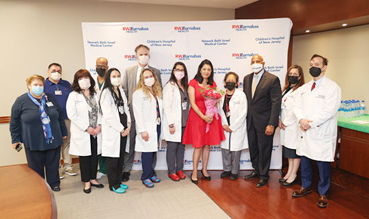 Mayra with the Advanced Heart Failure Treatment and Transplant team