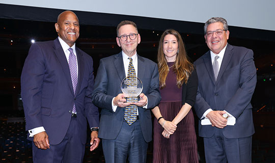 Joshua Rosenblatt, MD receiving the Dr. Victor Parsonnet Award