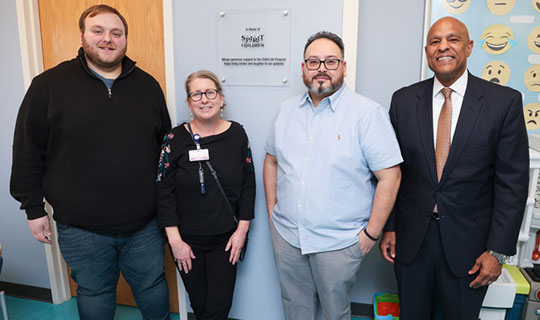  Children's Hospital of New Jersey at Newark Beth Israel Medical Center unveils plaque in honor of Spirit of Children Foundation Support of the Child Life Department