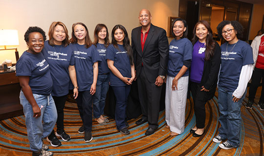 The Advanced Heart and Lung teams at Newark Beth Israel Medical Center’s 12th Annual Women’s Health Day with Darrell K. Terry, Sr. MHA, MPH, FACHE, FHELA, President and Chief Executive Officer, Newark Beth Israel Medical Center and Children’s Hospital of New Jersey
