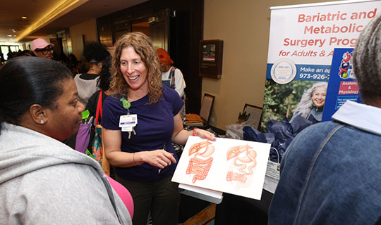 Healthcare professionals from Newark Beth Israel Medical Center provided free screenings and health information
