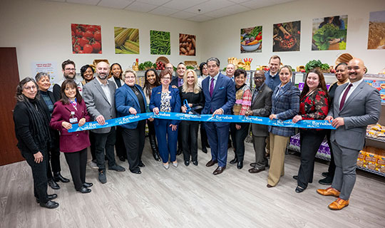 RWJBarnabas Health grand opening and ribbon cutting for the Food Farmacy at Robert Wood Johnson University Hospital Hamilton