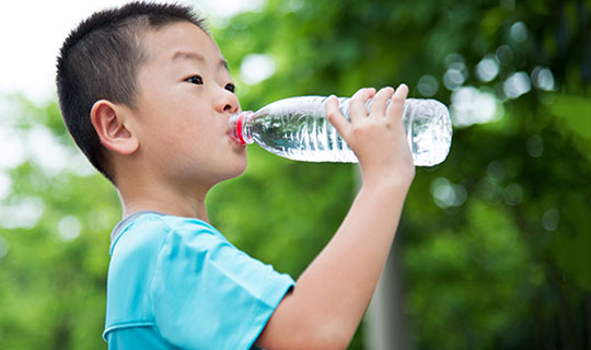 child drinking water, NJSugarfreed campaign