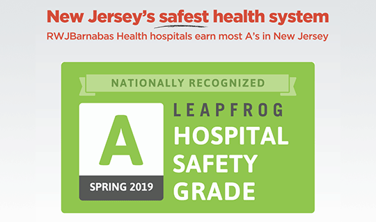 RWJBarnabas Health Receives Highest Scores for Patient Safety