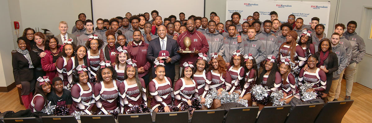 Newark Beth Israel Medical Center Celebrates Undefeated Hillside High School Football Champions, The Hillside Comets 
