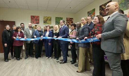 Robert Wood Johnson University Hospital Hamilton Food Farmacy ribbon-cutting
