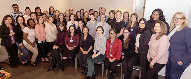 group photo of Cancer Nurse Navigators