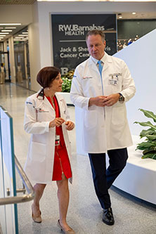 Dr. Andy Evens, Chief Physician Officer, Rutgers Cancer Institute and Jack & Sheryl Morris Cancer Center and Dr. Deborah Toppmeyer, Associate Chief Physician Officer, Rutgers Cancer Institute and Jack & Sheryl Morris Cancer Center