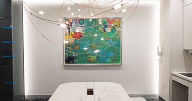 Jack & Sheryl Morris Cancer Center room with painting