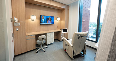 Jack & Sheryl Morris Cancer Center infusion suite