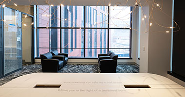 Jack & Sheryl Morris Cancer Center Pediatric lobby